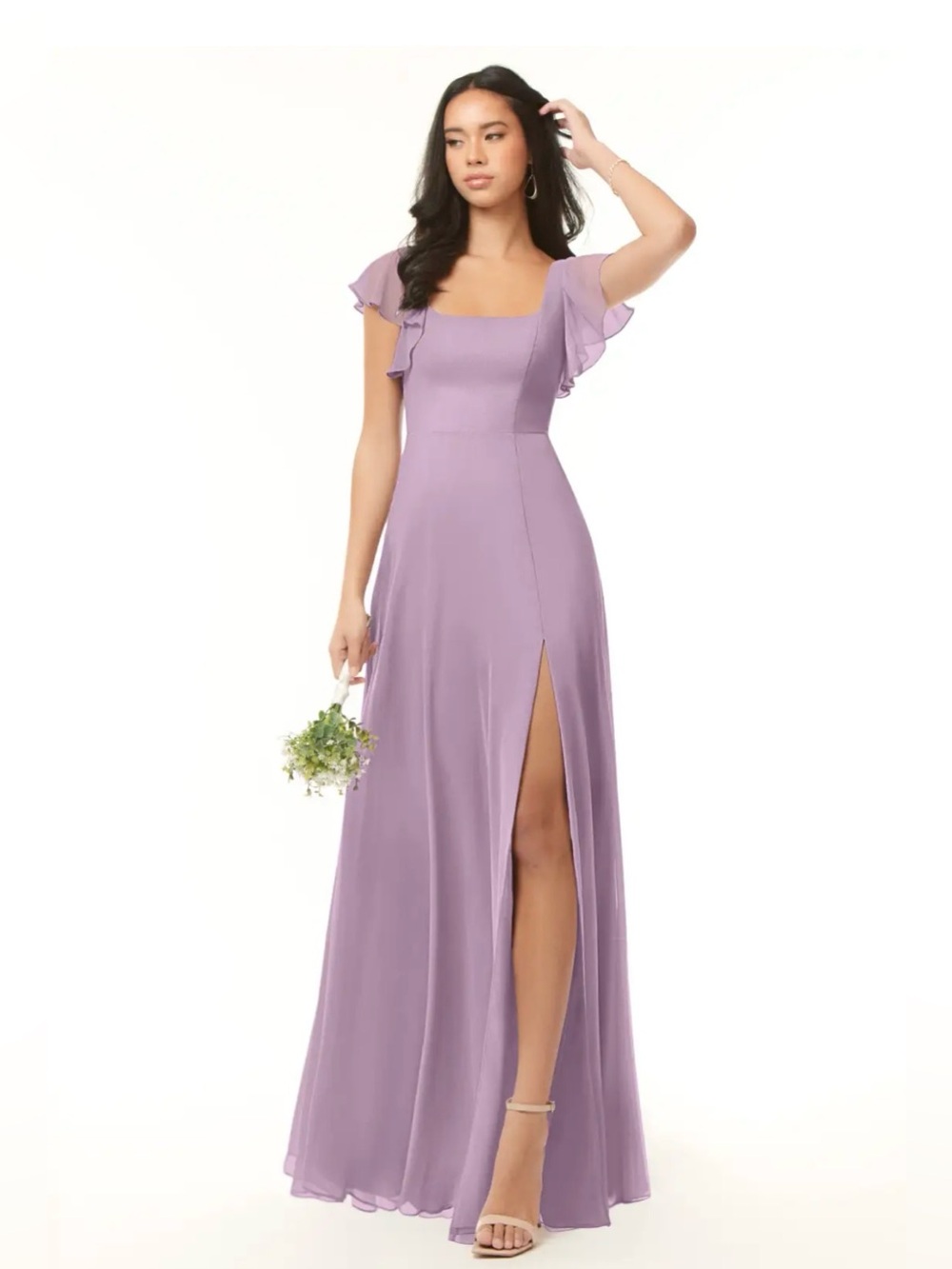 Azazie Elegant Lilac Evening Dress